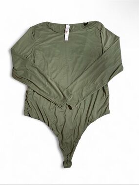 Victoria's Secret Olive Long Sleeve Bodysuit